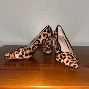 Antonio Melani Calf Dyed Leopard Heels